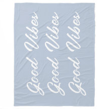 Gute Vibes Sherpa Fleece Wurfdecke