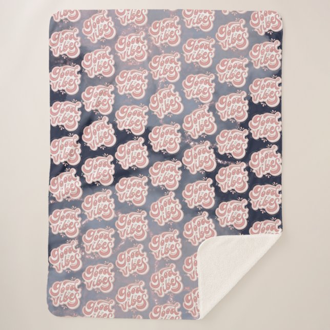 Gute Vibes Sherpadecke (Vorderseite)