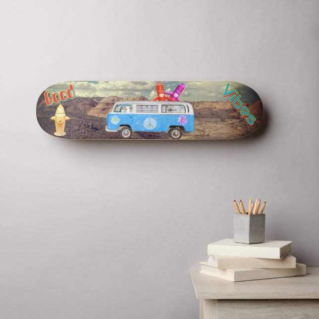 Gute Vibes Skateboard (Wandkunst (Horz))