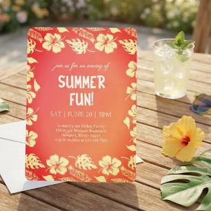 Gute Vibes & Sonnenschein Sommerparty Einladung