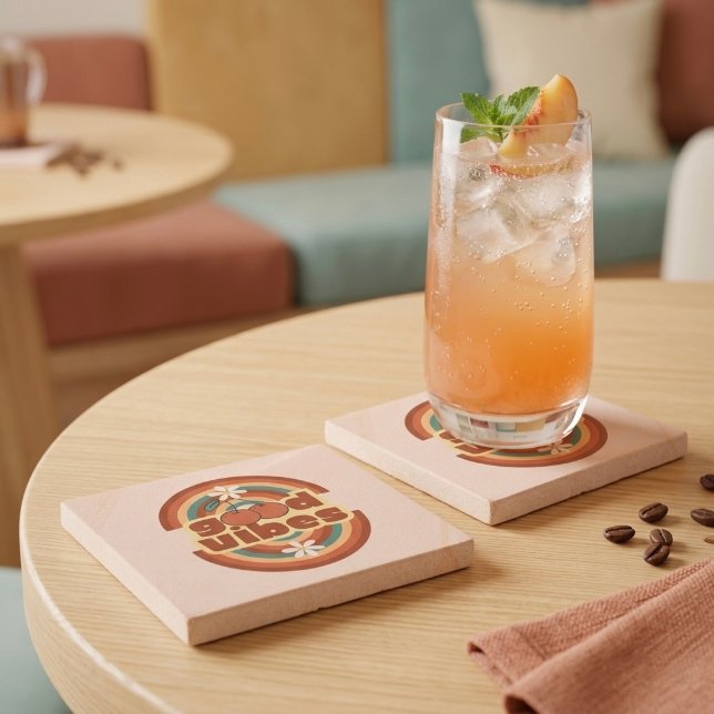 Gute Vibes Steinuntersetzer (Von Creator hochgeladen)