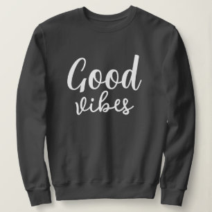 Gute Vibes Stilvoll Modernes Minimales Monogramm G Sweatshirt