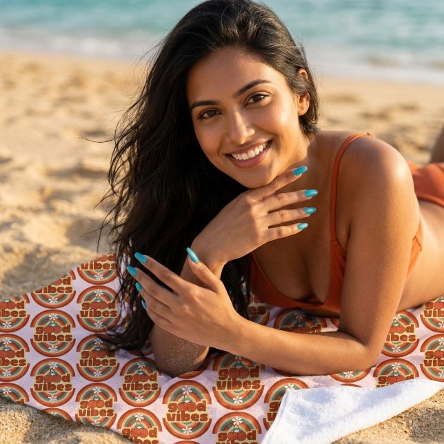 Gute Vibes Strandtuch (Von Creator hochgeladen)