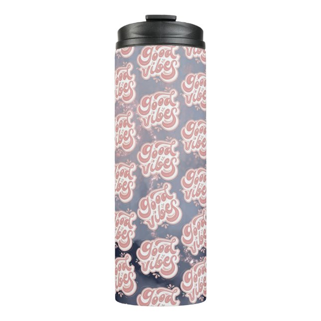 Gute Vibes Thermosbecher (Vorderseite)