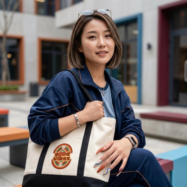 Gute Vibes Tragetasche (Von Creator hochgeladen)