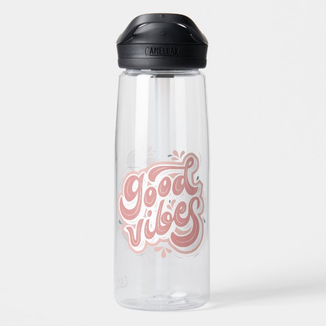 Gute Vibes Trinkflasche (Rückseite)