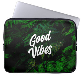 Gute Vibes Tropenleaf Design Laptopschutzhülle