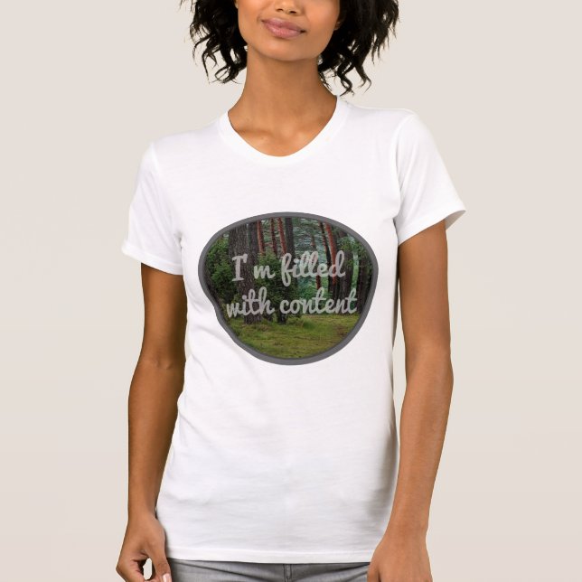 gute vibes zitiert über das Leben als Inspiration T-Shirt (Vorderseite)