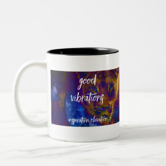 Gute Vibrationen Zweifarbige Tasse