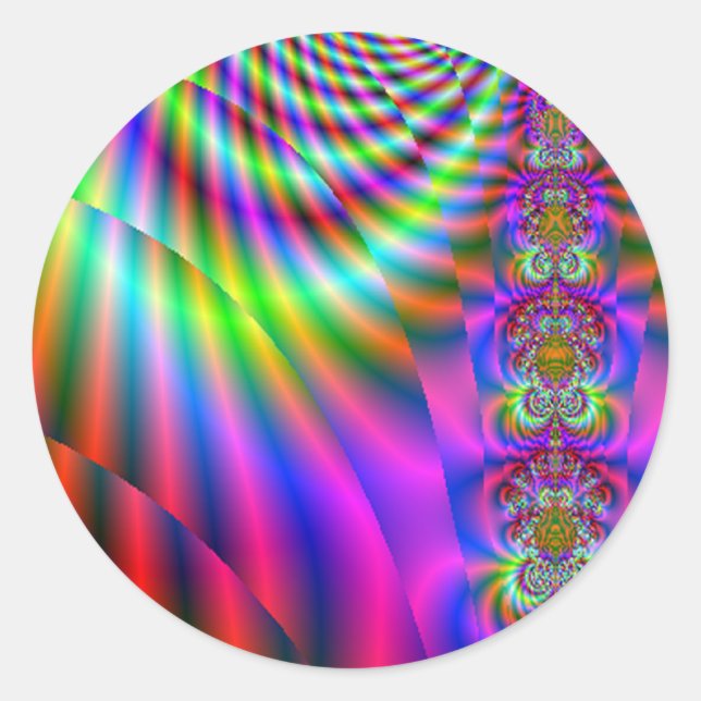 Gute Vibrationsaufkleber Runder Aufkleber (Vorderseite)