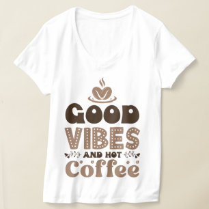 Gute Violetten und heißer Kaffee T-Shirt