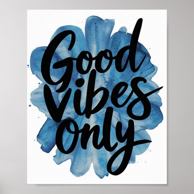 Gute Visionen nur Blau Poster (Vorne)