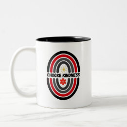 Güte wählen, die Welt besser machen Zweifarbige Tasse