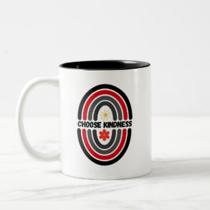 Güte wählen, die Welt besser machen Zweifarbige Tasse