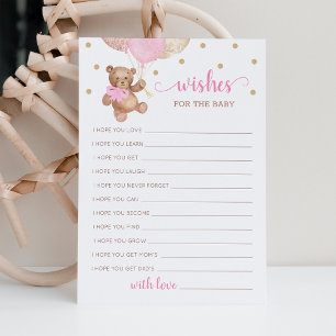 Gute Wünsche für den Baby Shower Teddy Bär Einladung