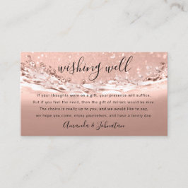 Gute Wünsche für die Hochzeit von Dollar-Geschenkg Visitenkarte