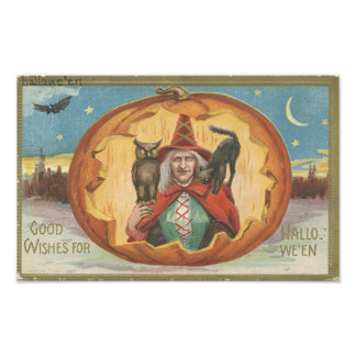 Gute Wünsche für Halloween Fotodruck