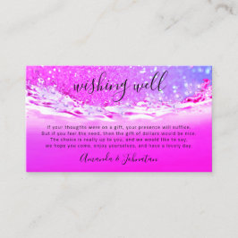 Gute Wünsche für Hochzeit Dollar Geschenk Geld ros Visitenkarte