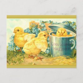 Gute Wünsche für Ostern ... Vintage Osterkarte Postkarte
