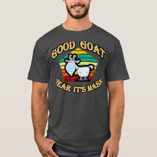 gute Ziege mit Maske, süße Ziege, Ziegenziffern, g T-Shirt