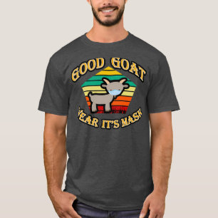 gute Ziege tragen ihre Maske, süße Ziege, Ziegenzi T-Shirt