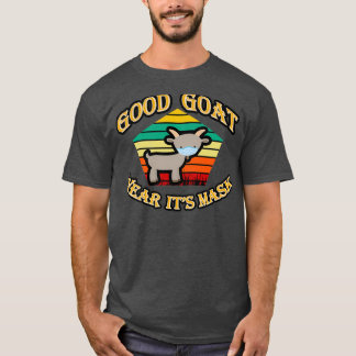 gute Ziege tragen ihre Maske, süße Ziege, Ziegenzi T-Shirt