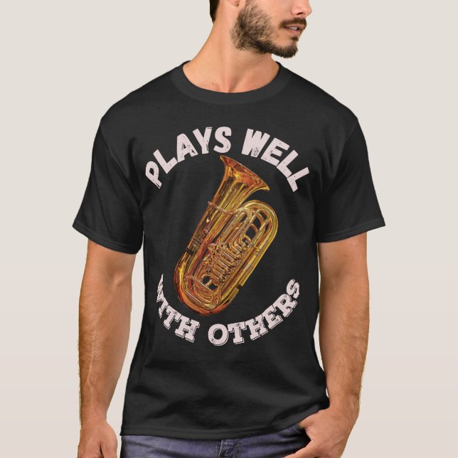 Gute Zusammenarbeit mit anderen - Tuba T-Shirt (Vorderseite)