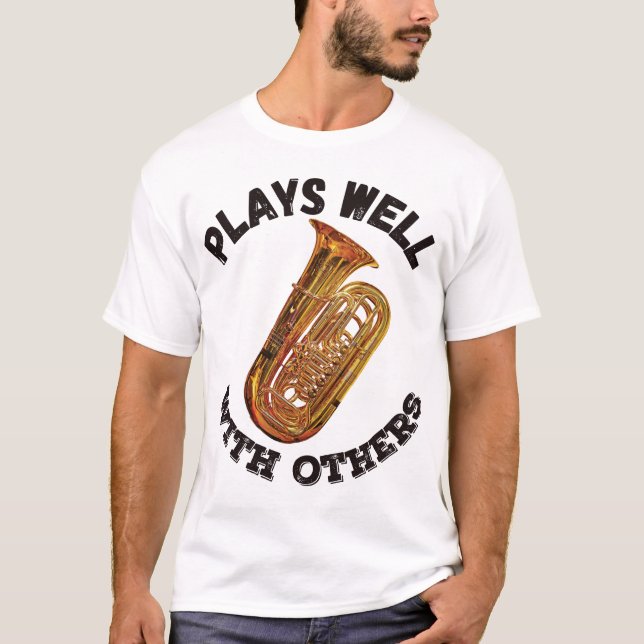 Gute Zusammenarbeit mit anderen - Tuba T-Shirt (Vorderseite)