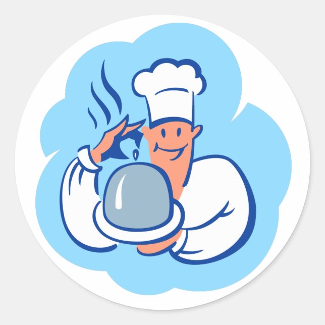 Guten Appetit! Runder Aufkleber (Vorderseite)