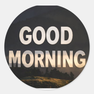 Guten Morgen Aufkleber