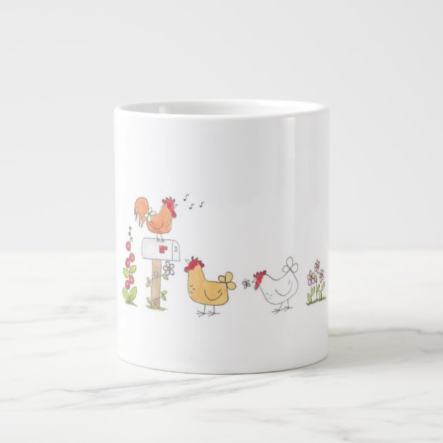 Guten Morgen aus der Uhr Jumbo-Tasse (Vorderseite)