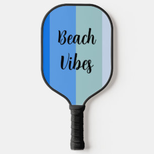 Guten Morgen blau gestreift Pickleball Schläger