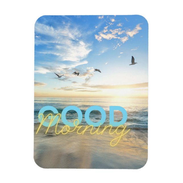 Guten Morgen blauer Himmel Magnet (Vertikal)