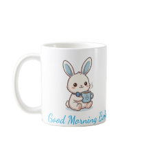 Guten Morgen Bobo Bunny Kaffeetasse - Süßes Kawaii