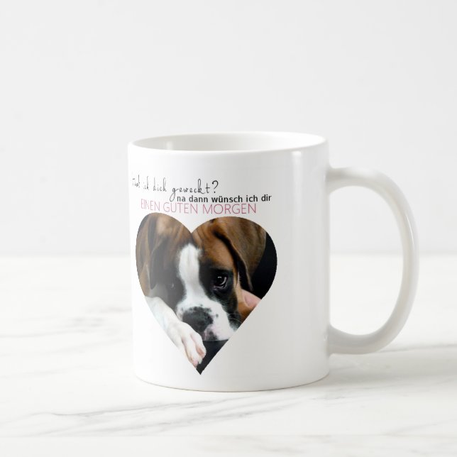 Guten Morgen - Boxer Tasse (Rechts)