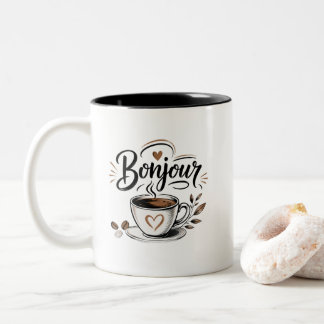 Guten Morgen Café – Der sanfte Wecker Zweifarbige Tasse