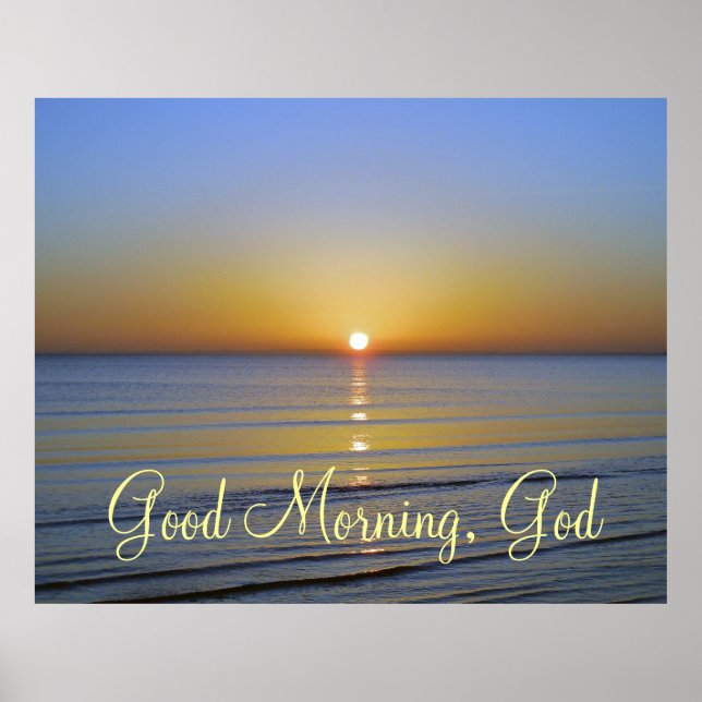 Guten Morgen, Christliches Zitat Poster (Vorne)