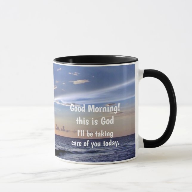 "Guten Morgen, das ist Gott!" Tasse (Rechts)