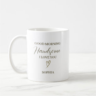 Guten Morgen, hübscher personalisierter romantisch Kaffeetasse