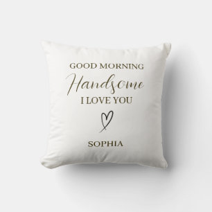 Guten Morgen, hübscher personalisierter romantisch Kissen