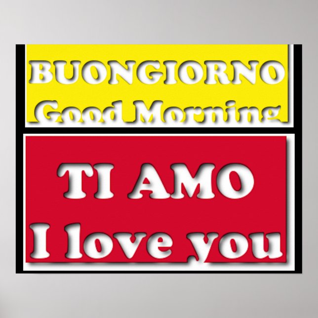 Guten Morgen - Ich Liebe dir Poster (Vorne)