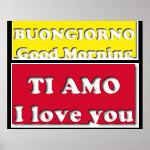 Guten Morgen - ich Liebe Sie Poster