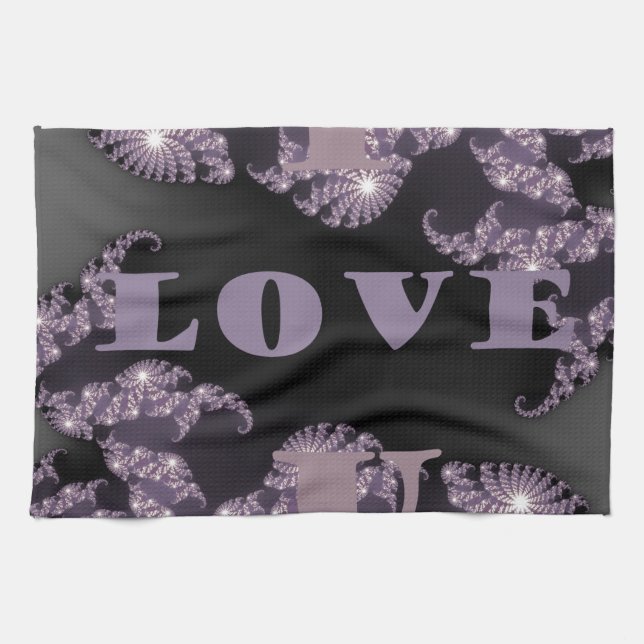 Guten Morgen ich Liebe You.png Geschirrtuch (Horizontal)