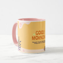 Guten Morgen inspirierende schöne Tasse