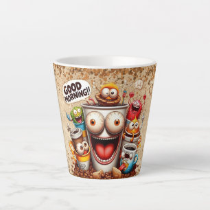 guten Morgen Kaffee Milchtasse