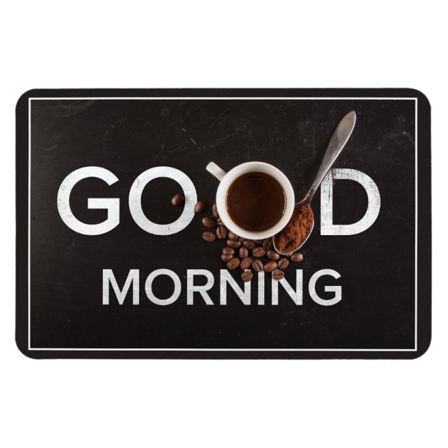 Guten Morgen Kaffeemagnet Magnet (Horizontal)