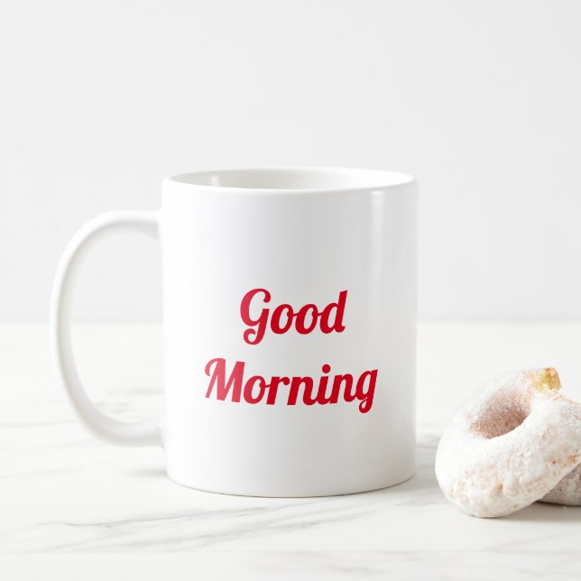 Guten Morgen Kaffeetasse (Mit Donut)
