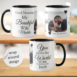 Guten Morgen meine schöne Ehefrau Ich Liebe Sie Fo Tasse
