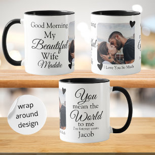 Guten Morgen meine schöne Ehefrau Ich Liebe Sie Fo Tasse