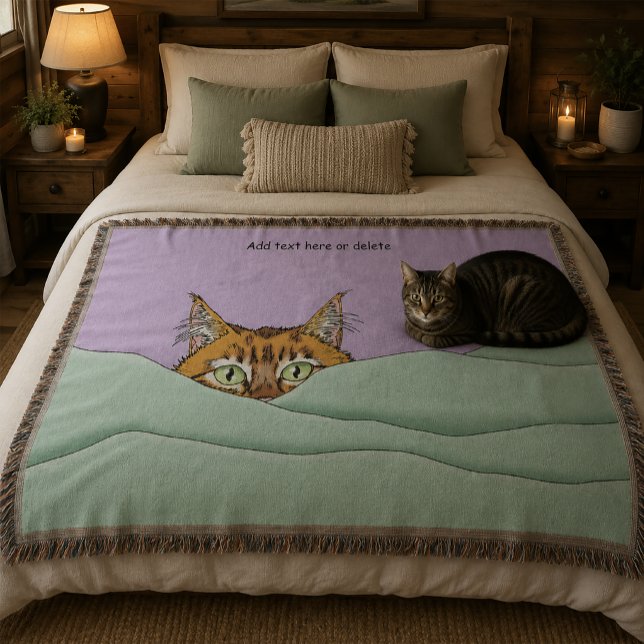 Guten Morgen Orange Cat Funny Decke (Von Creator hochgeladen)